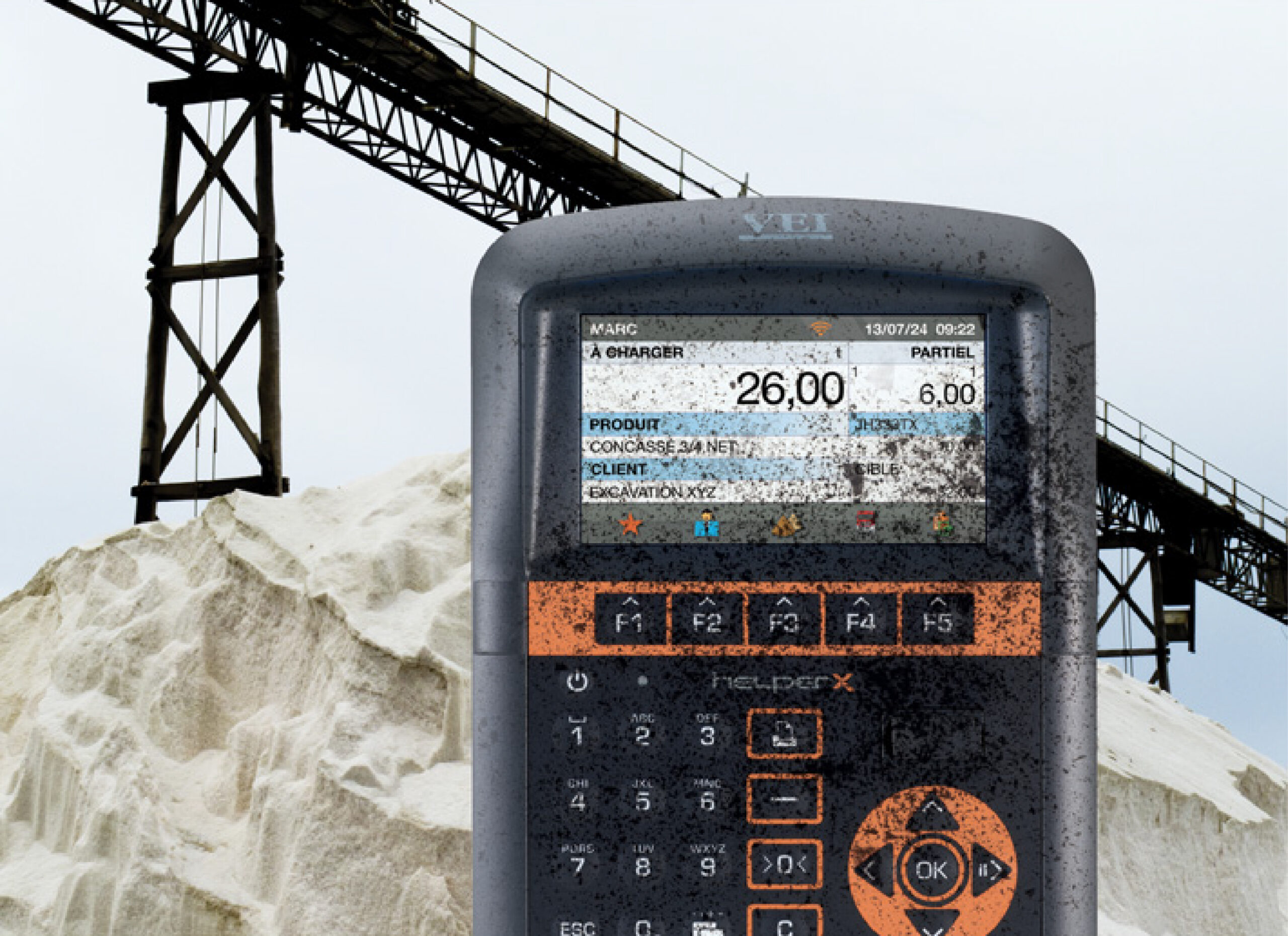 Moniteur balance Helper X environnement poussiéreux, humide et salin