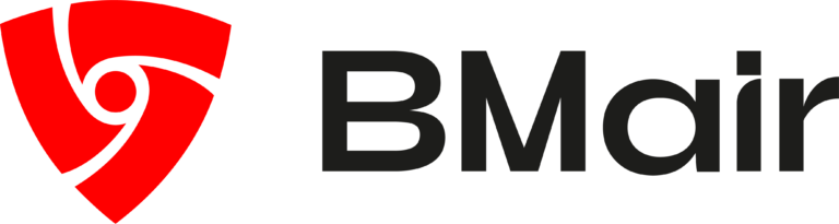 Logo BMair rouge et noir