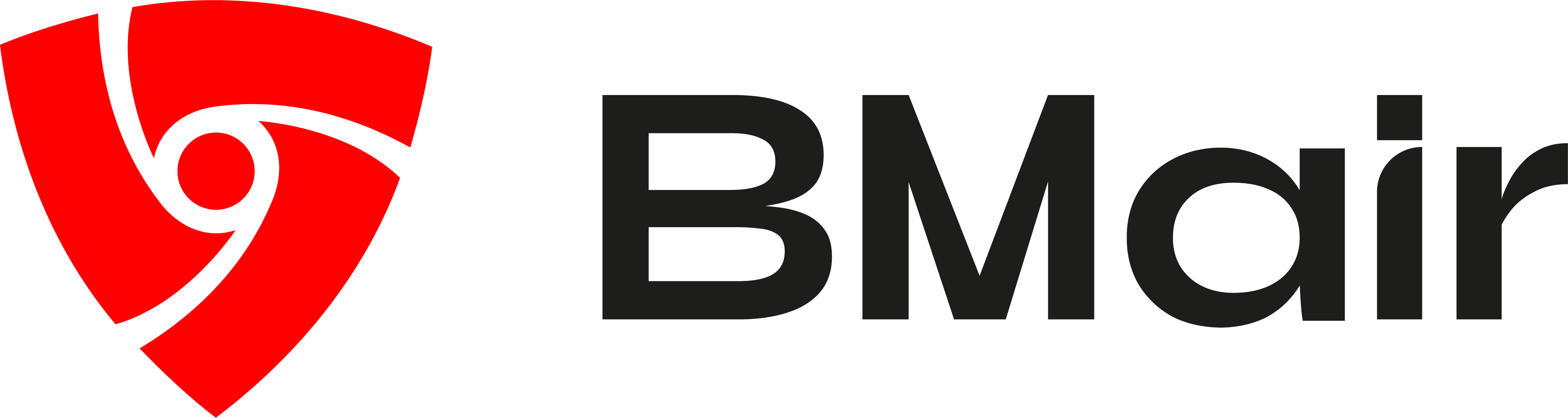 Logo BMair rouge et noir